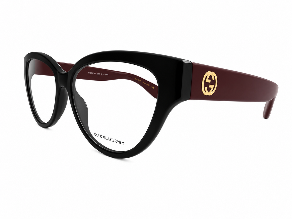 GUCCI GG1581O Negro/Tinto